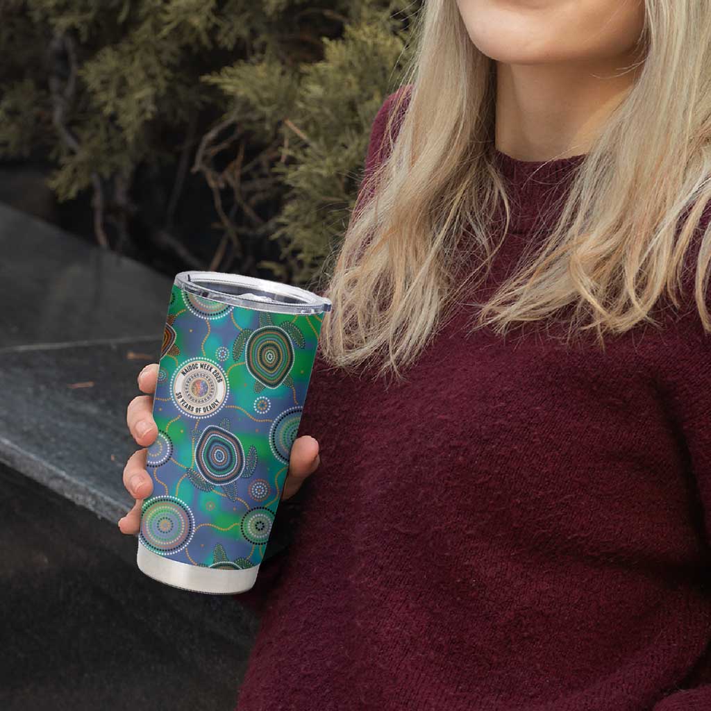 NAIDOC 50 Years of Deadly Tumbler Cup Sea Turtle Aboriginal Dot Art