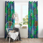 NAIDOC 50 Years of Deadly Window Curtain Sea Turtle Aboriginal Dot Art