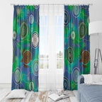 NAIDOC 50 Years of Deadly Window Curtain Sea Turtle Aboriginal Dot Art