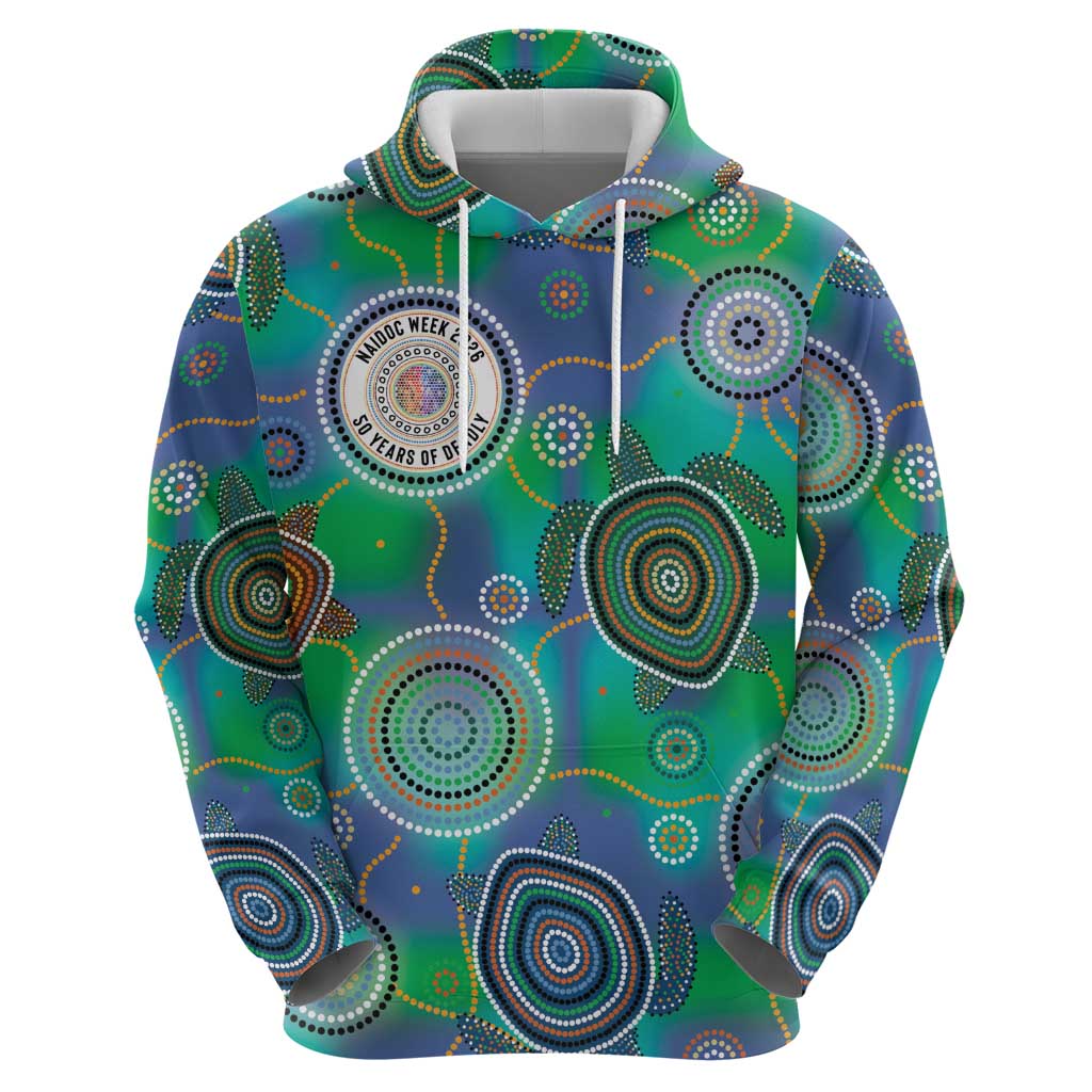 NAIDOC 50 Years of Deadly Zip Hoodie Sea Turtle Aboriginal Dot Art