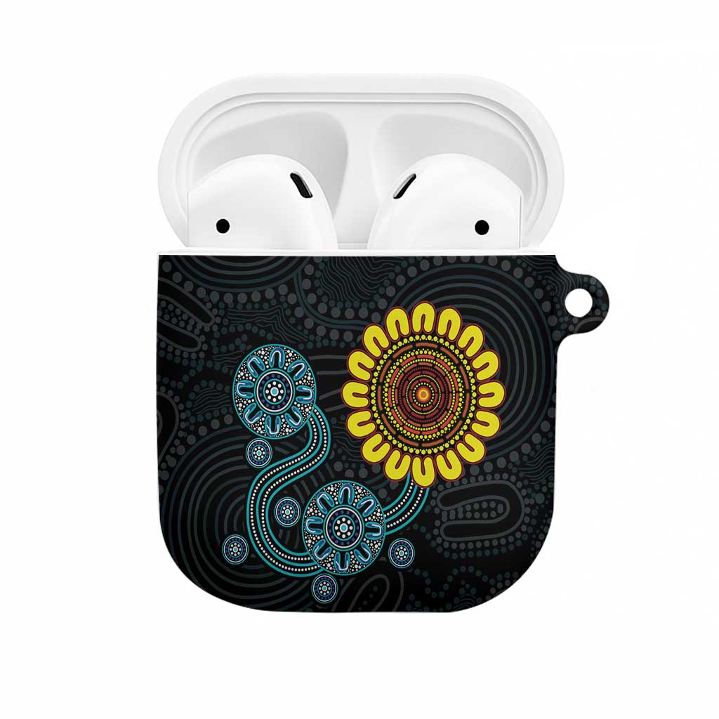 NAIDOC 50 Years of Deadly AirPods Case Sun Aboriginal Dot Art
