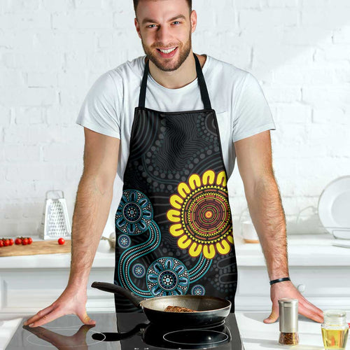 NAIDOC 50 Years of Deadly Apron Sun Aboriginal Dot Art
