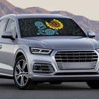 NAIDOC 50 Years of Deadly Auto Sun Shade Sun Aboriginal Dot Art