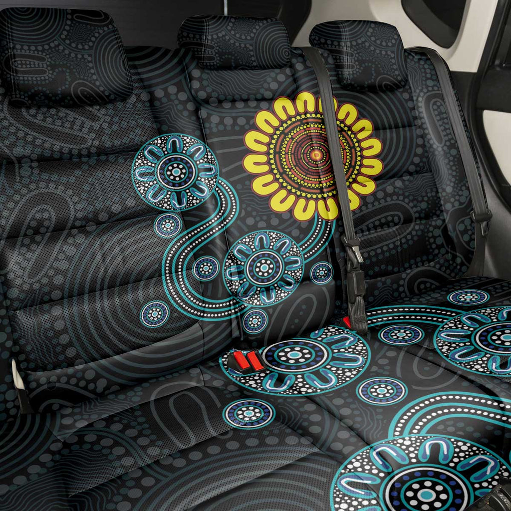 NAIDOC 50 Years of Deadly Back Car Seat Cover Sun Aboriginal Dot Art