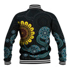 NAIDOC 50 Years of Deadly Baseball Jacket Sun Aboriginal Dot Art