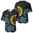 NAIDOC 50 Years of Deadly Baseball Jersey Sun Aboriginal Dot Art