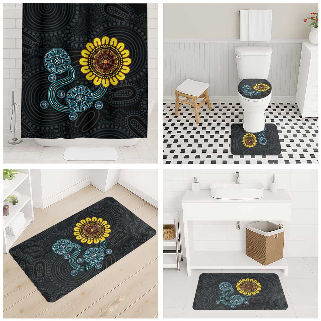 NAIDOC 50 Years of Deadly Bathroom Set Sun Aboriginal Dot Art