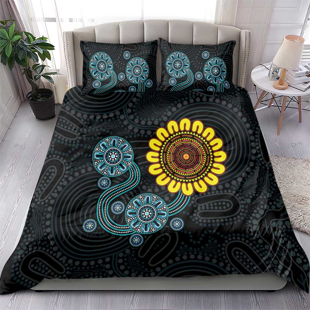 NAIDOC 50 Years of Deadly Bedding Set Sun Aboriginal Dot Art