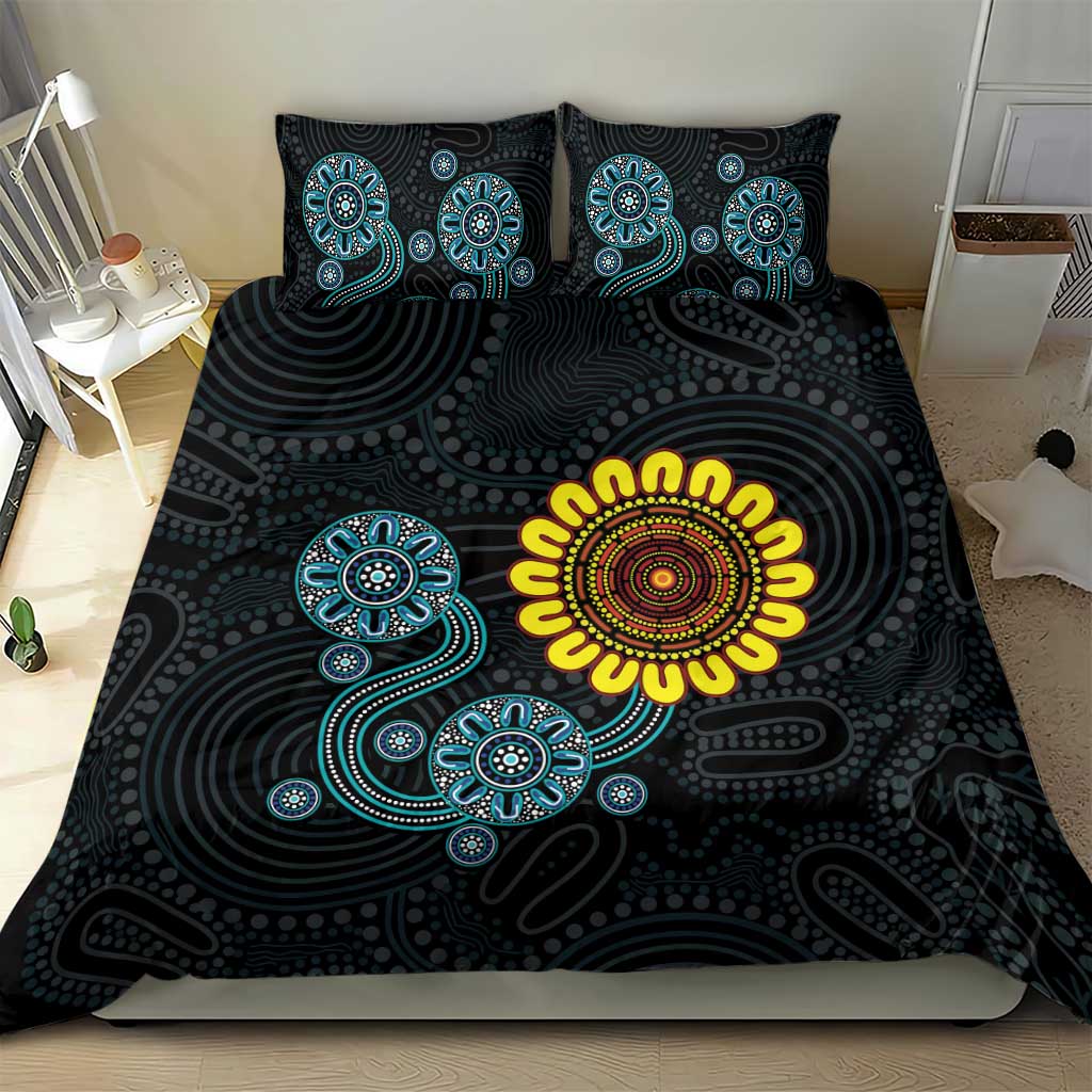 NAIDOC 50 Years of Deadly Bedding Set Sun Aboriginal Dot Art