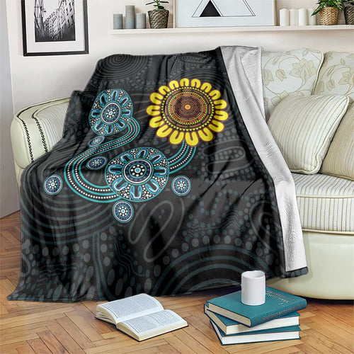 NAIDOC 50 Years of Deadly Blanket Sun Aboriginal Dot Art