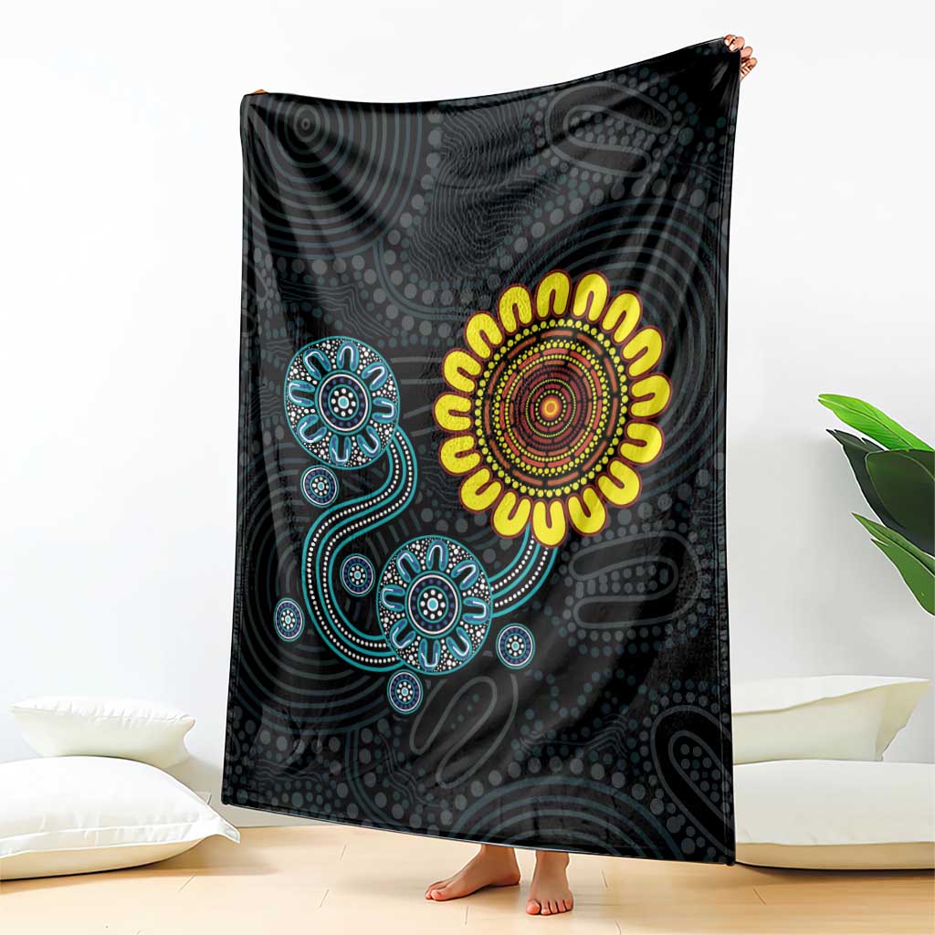 NAIDOC 50 Years of Deadly Blanket Sun Aboriginal Dot Art