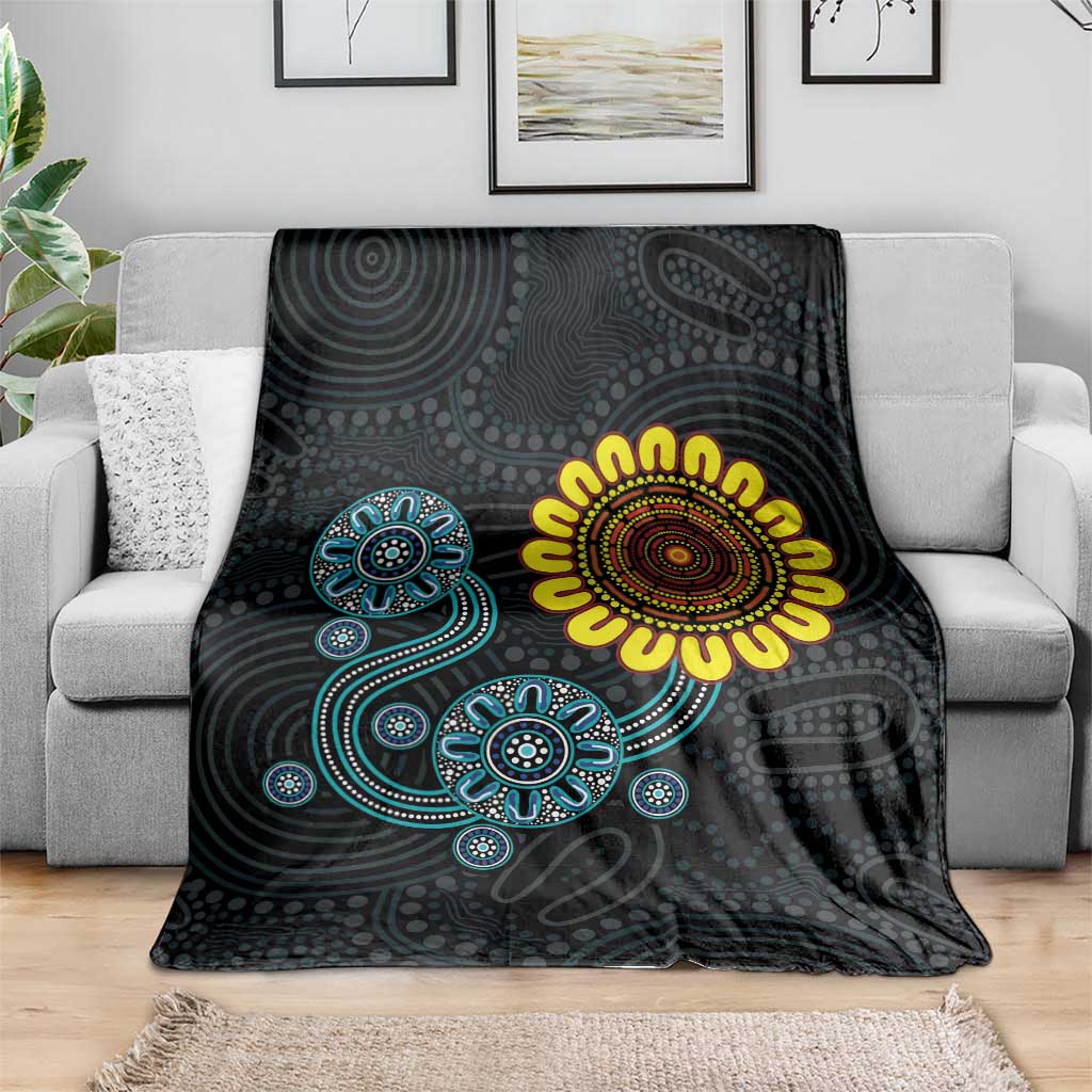 NAIDOC 50 Years of Deadly Blanket Sun Aboriginal Dot Art