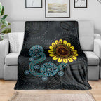 NAIDOC 50 Years of Deadly Blanket Sun Aboriginal Dot Art