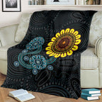 NAIDOC 50 Years of Deadly Blanket Sun Aboriginal Dot Art