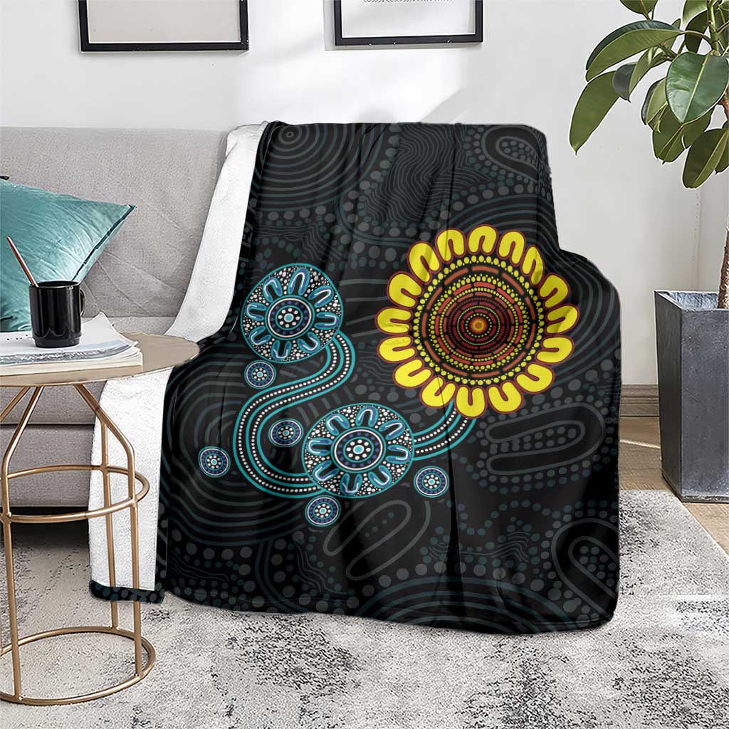 NAIDOC 50 Years of Deadly Blanket Sun Aboriginal Dot Art