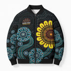 NAIDOC 50 Years of Deadly Bomber Puffer Jacket Sun Aboriginal Dot Art