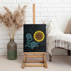 NAIDOC 50 Years of Deadly Canvas Wall Art Sun Aboriginal Dot Art