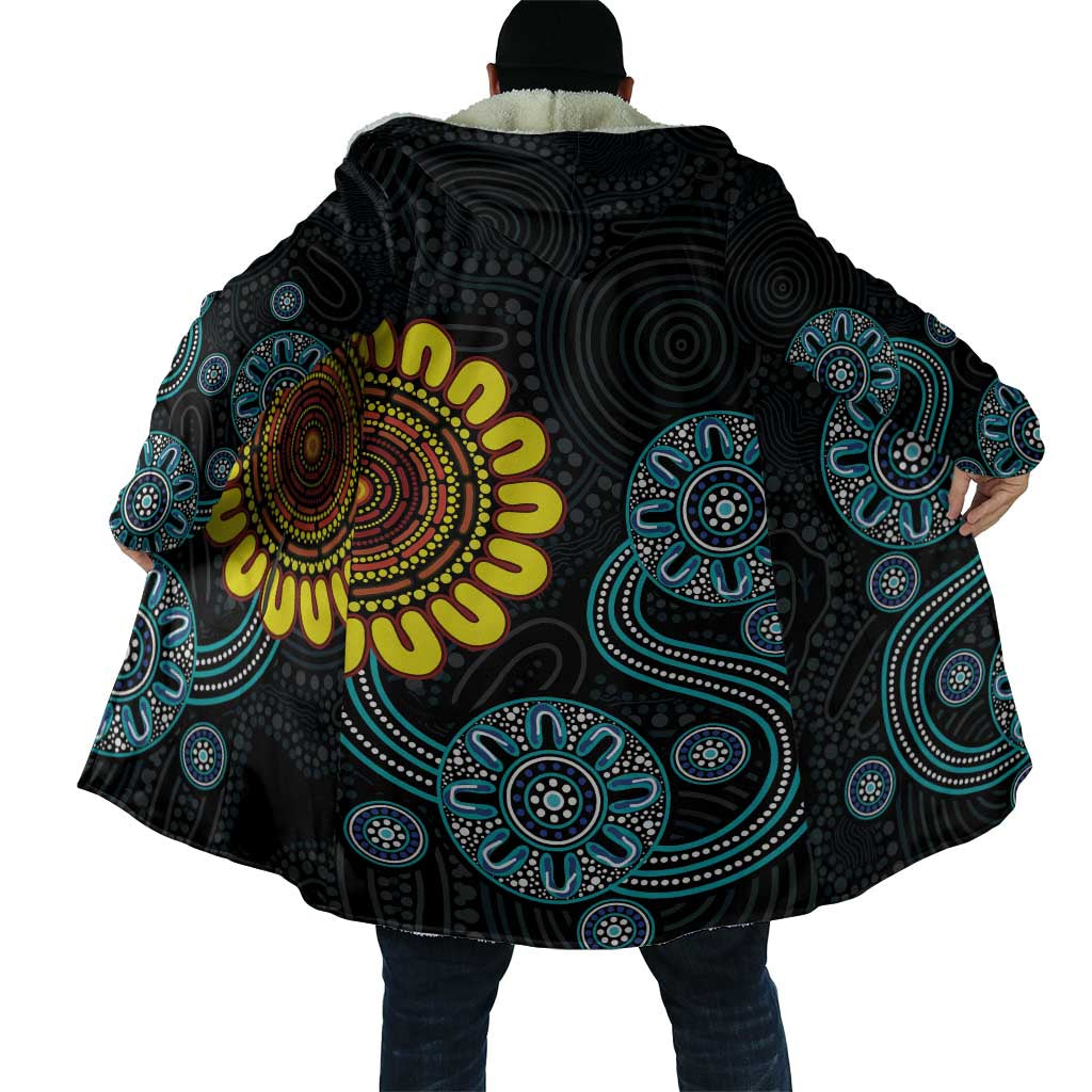 NAIDOC 50 Years of Deadly Cloak Sun Aboriginal Dot Art