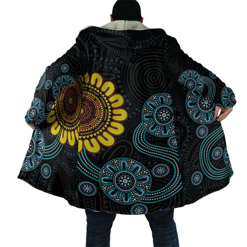 NAIDOC 50 Years of Deadly Cloak Sun Aboriginal Dot Art