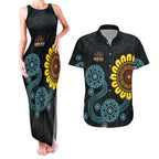 NAIDOC 50 Years of Deadly Couples Matching Tank Maxi Dress and Hawaiian Shirt Sun Aboriginal Dot Art
