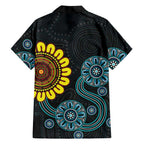 NAIDOC 50 Years of Deadly Family Matching Summer Maxi Dress and Hawaiian Shirt Sun Aboriginal Dot Art