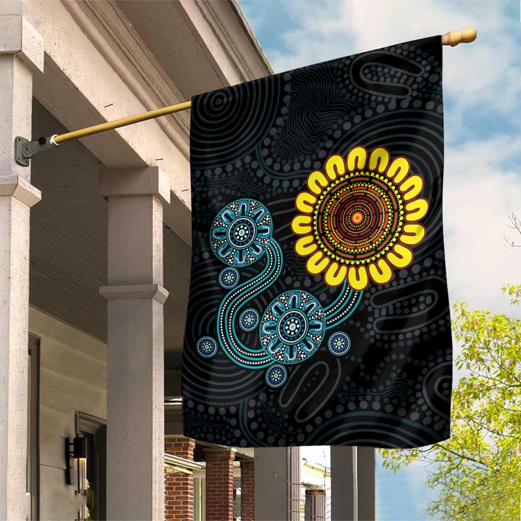 NAIDOC 50 Years of Deadly Garden Flag Sun Aboriginal Dot Art