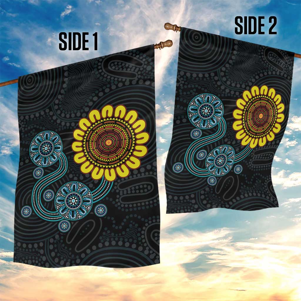 NAIDOC 50 Years of Deadly Garden Flag Sun Aboriginal Dot Art