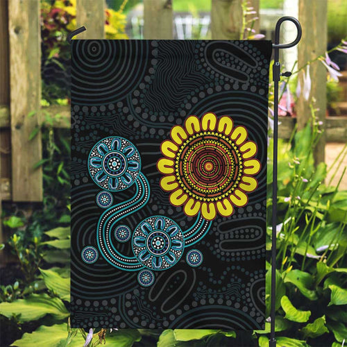 NAIDOC 50 Years of Deadly Garden Flag Sun Aboriginal Dot Art