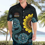 NAIDOC 50 Years of Deadly Hawaiian Shirt Sun Aboriginal Dot Art