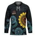 NAIDOC 50 Years of Deadly Hockey Jersey Sun Aboriginal Dot Art