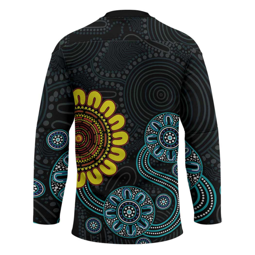 NAIDOC 50 Years of Deadly Hockey Jersey Sun Aboriginal Dot Art