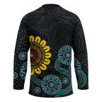 NAIDOC 50 Years of Deadly Hockey Jersey Sun Aboriginal Dot Art