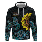 NAIDOC 50 Years of Deadly Hoodie Sun Aboriginal Dot Art