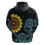 NAIDOC 50 Years of Deadly Hoodie Sun Aboriginal Dot Art