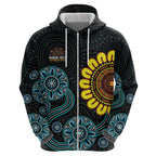NAIDOC 50 Years of Deadly Hoodie Sun Aboriginal Dot Art