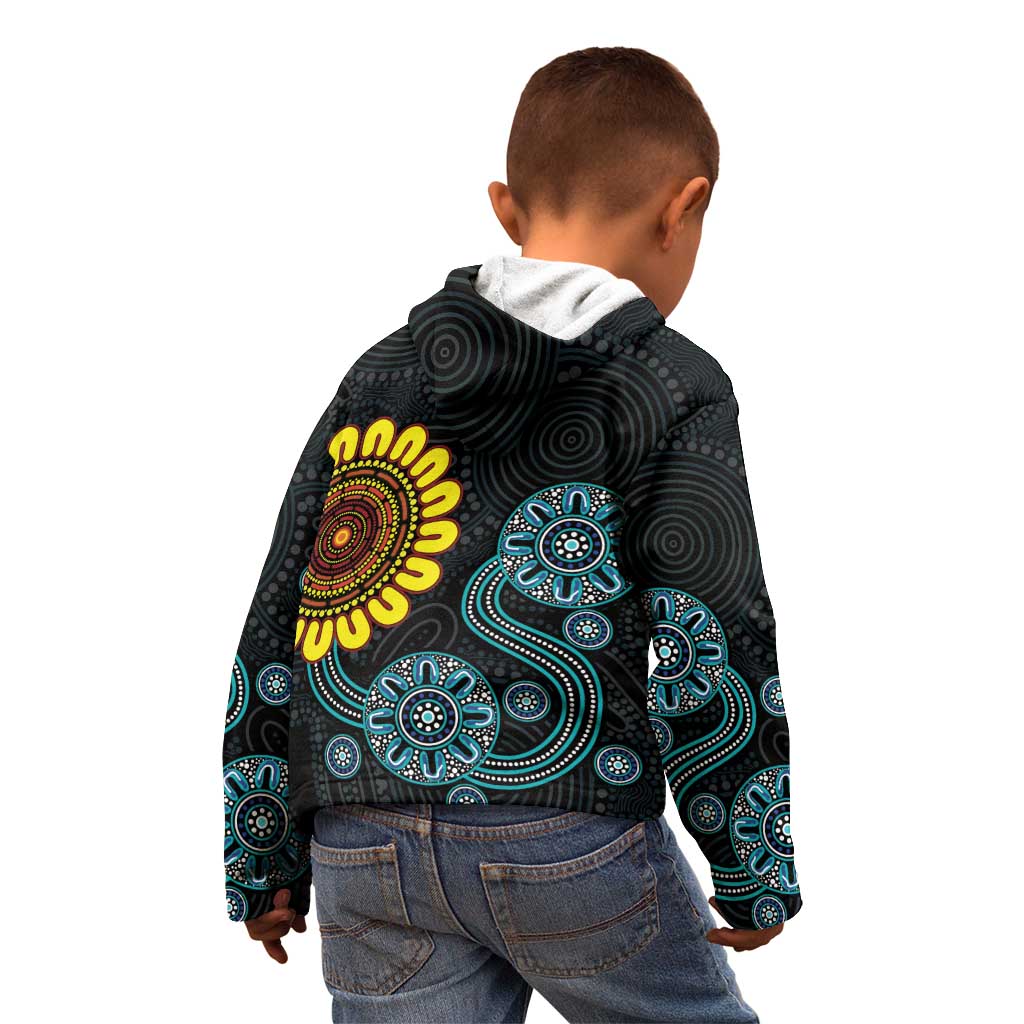 NAIDOC 50 Years of Deadly Kid Hoodie Sun Aboriginal Dot Art