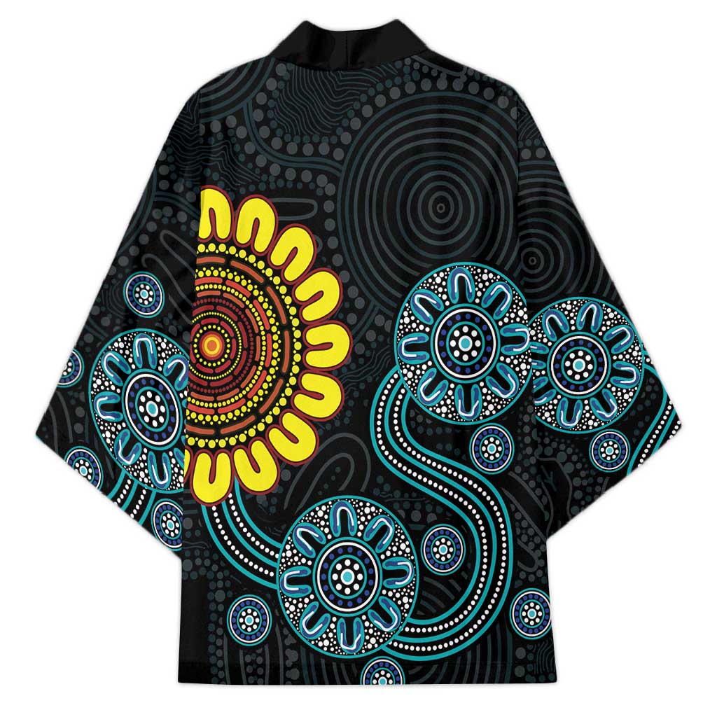 NAIDOC 50 Years of Deadly Kimono Sun Aboriginal Dot Art