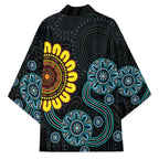 NAIDOC 50 Years of Deadly Kimono Sun Aboriginal Dot Art
