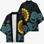 NAIDOC 50 Years of Deadly Kimono Sun Aboriginal Dot Art