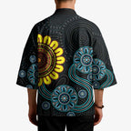 NAIDOC 50 Years of Deadly Kimono Sun Aboriginal Dot Art