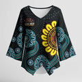 NAIDOC 50 Years of Deadly Kimono Sleeve Blouse Sun Aboriginal Dot Art