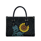 NAIDOC 50 Years of Deadly Leather Bag Sun Aboriginal Dot Art