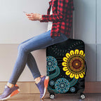 NAIDOC 50 Years of Deadly Luggage Cover Sun Aboriginal Dot Art