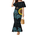 NAIDOC 50 Years of Deadly Mermaid Dress Sun Aboriginal Dot Art
