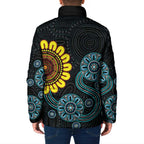 NAIDOC 50 Years of Deadly Padded Jacket Sun Aboriginal Dot Art