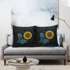 NAIDOC 50 Years of Deadly Pillow Cover Sun Aboriginal Dot Art
