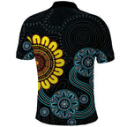 NAIDOC 50 Years of Deadly Polo Shirt Sun Aboriginal Dot Art