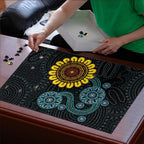 NAIDOC 50 Years of Deadly Puzzle Sun Aboriginal Dot Art
