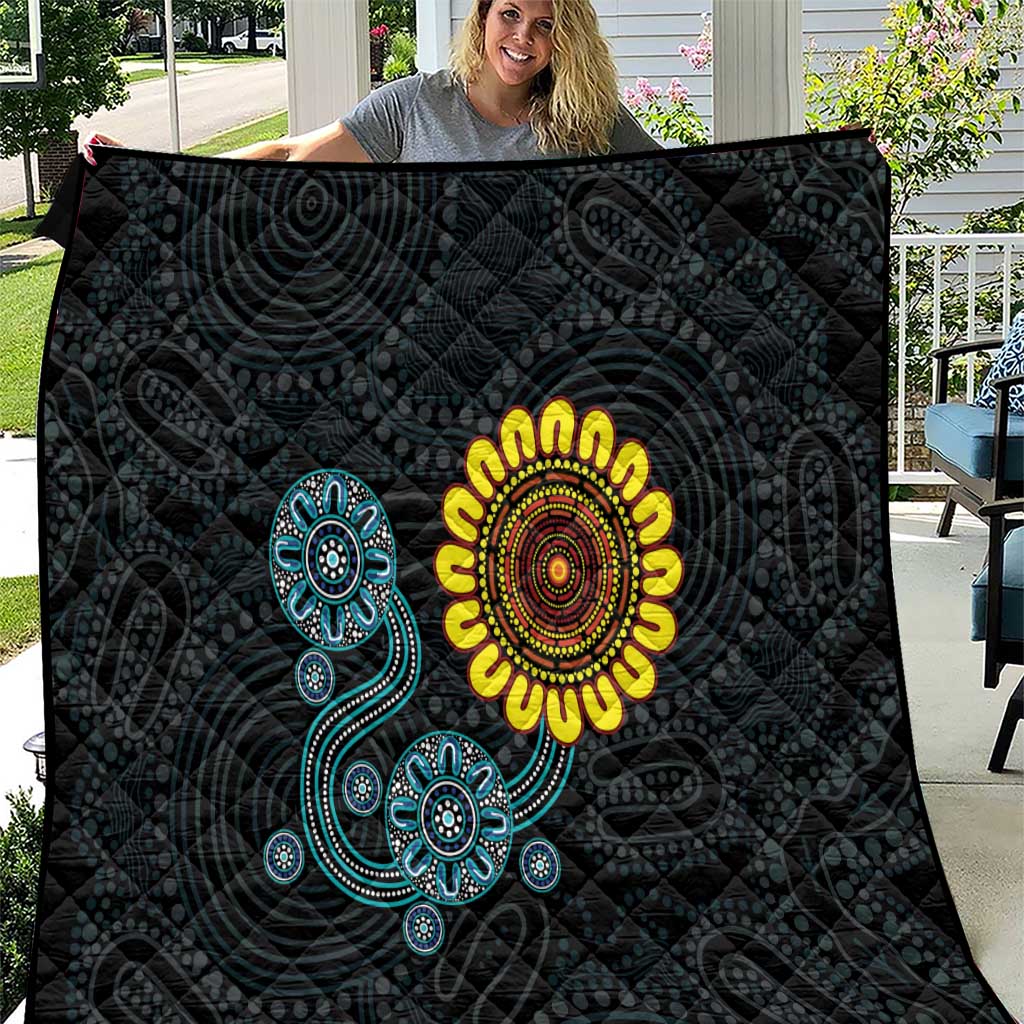 NAIDOC 50 Years of Deadly Quilt Sun Aboriginal Dot Art