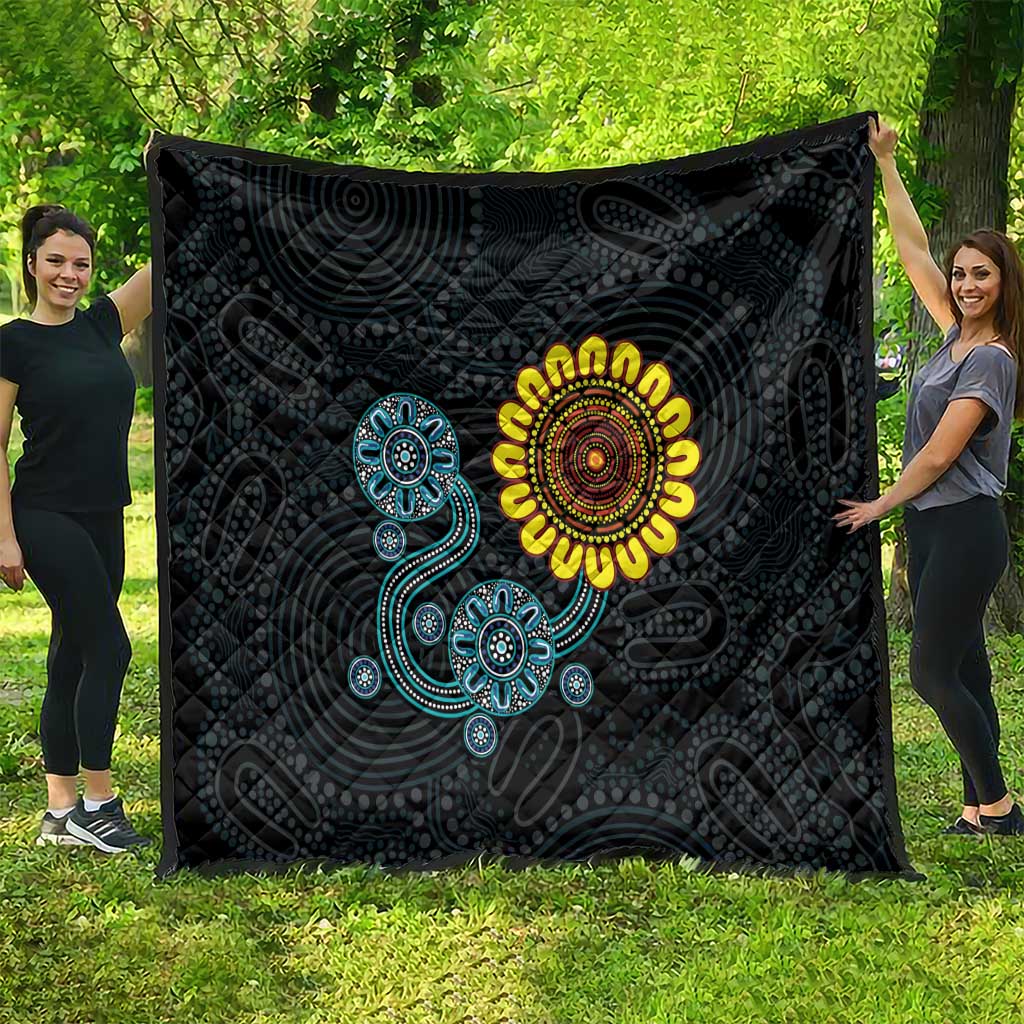 NAIDOC 50 Years of Deadly Quilt Sun Aboriginal Dot Art